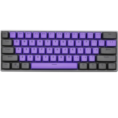 61 Keys Hyper Fuse Pony ANSI PBT Doubleshot Backlit Keycaps Set OEM Profile for MX Mechanical Gaming Keyboard GH60 GK61 RK61/ALT61/Annie/poker